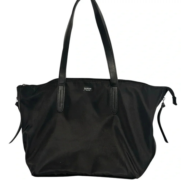 Botkier New York Bond Tote Bag Nylon Zipper Carryall in Black - Picture 2 of 8